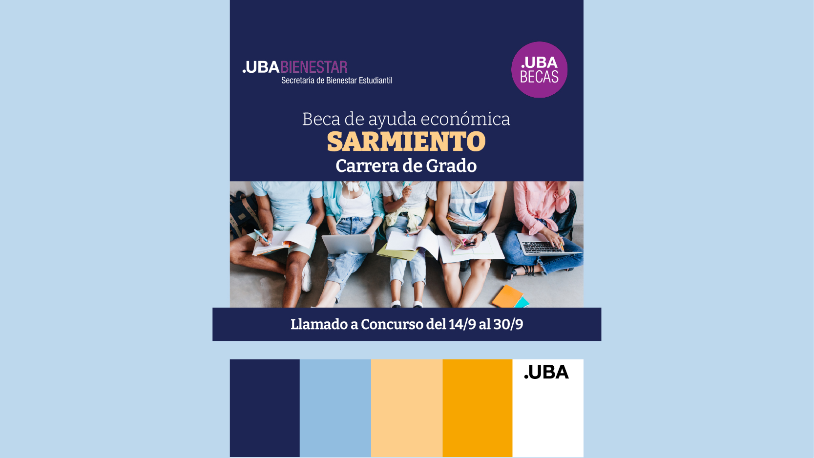 BECAS DE AYUDA ECONOMICA SARMIENTO: CARRERAS DE GRADO